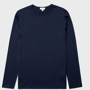 Brand new Sunspel crew cotton t-shirt long sleeve